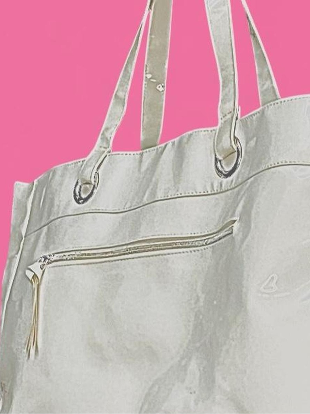 Elizabeth Arden Glossy White Tote Bag